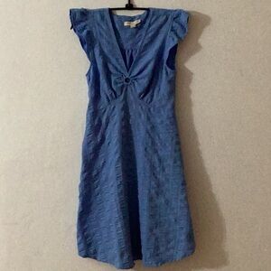 Monteau LA Blue Textured Garment